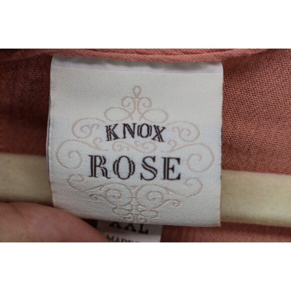 Knox Rose Long Puff Sleeve Embroidered Dress-Size XXL-Boho-Hippie-Pockets - Picture 5 of 12